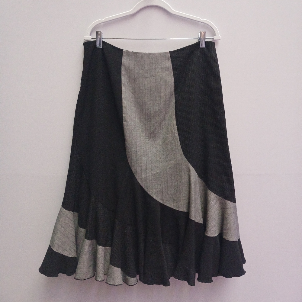 Elegant Black and Gray Women's Skirt